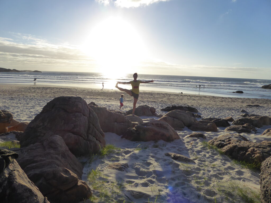 Yoga am Strand